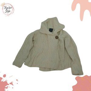 Aran Woolen Mills Merino Wool Knit Wrap Fisherman